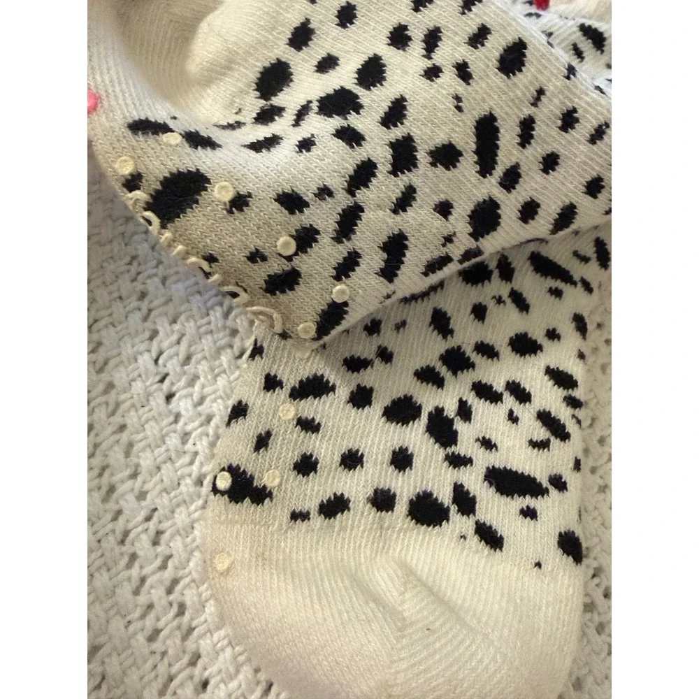 Disney Baby 101 Dalmatians Socks 2 Pack Red White Black Spotted 12-24 Months NEW